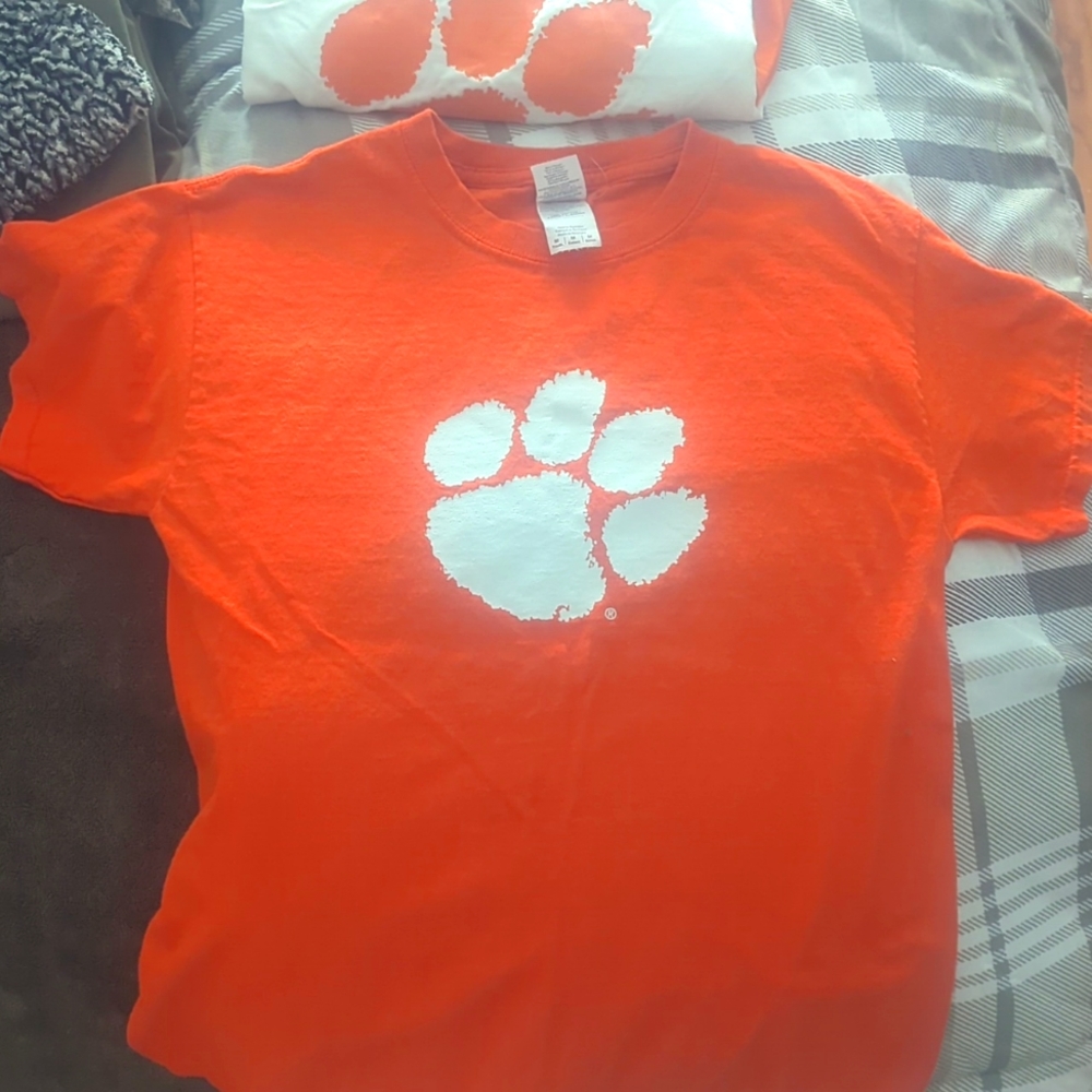 Youth Medium Clemson 🐯 Tigers Short Sleeve Shirt